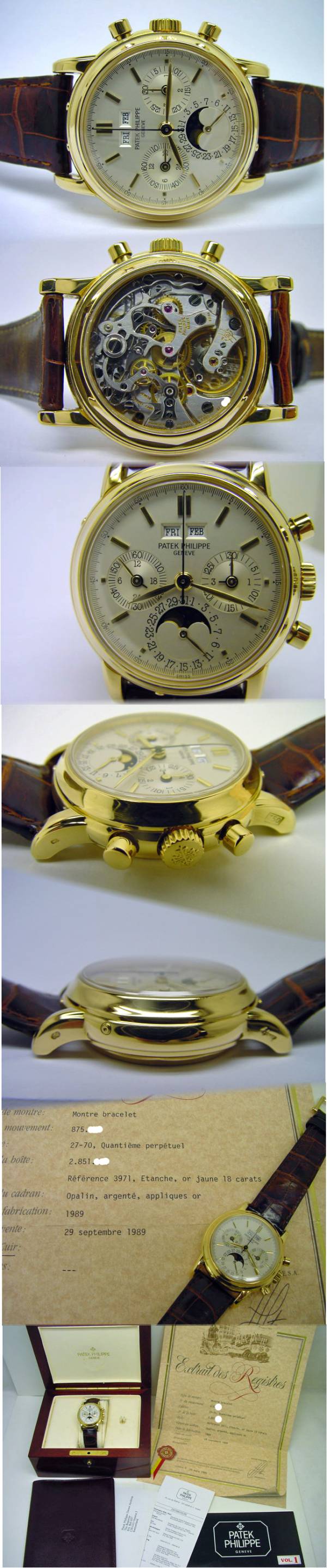 Patek Philippe Referenz 3971 Etanche von 1989